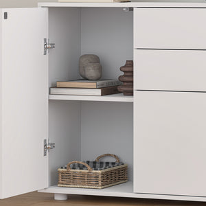 Comò Paarl con 2 Ante e 2 Cassetti 74x79x36 cm [en.casa] 