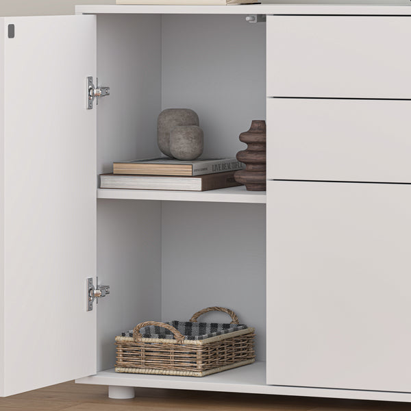 Comò Paarl con 2 Ante e 2 Cassetti 74x79x36 cm [en.casa] 