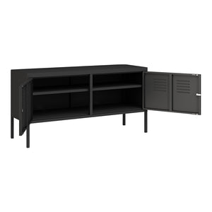 Sideboard Pyhtää 118x40x60cm Acciaio [en.casa]