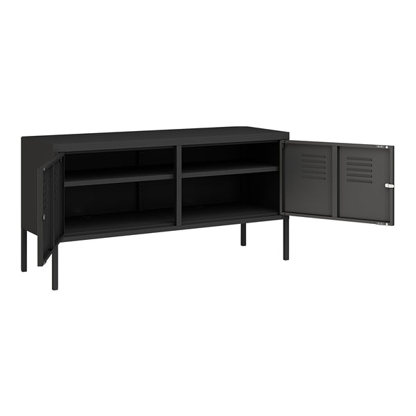 Sideboard Pyhtää 118x40x60cm Acciaio [en.casa]