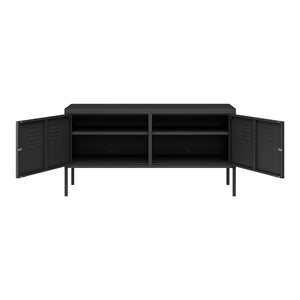 Sideboard Pyhtää 118x40x60cm Acciaio [en.casa]