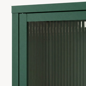 Credenza Säkylä Comò con Ante in Vetro Scanalato [en.casa]