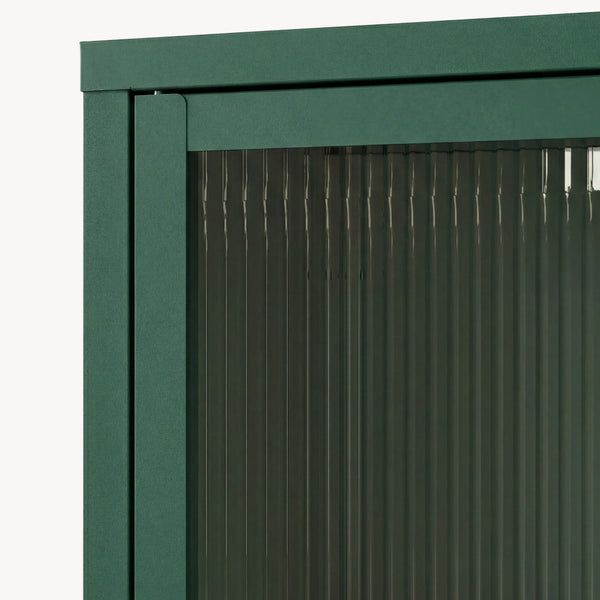 Credenza Säkylä Comò con Ante in Vetro Scanalato [en.casa]
