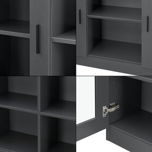 Mobile Vetrinetta Glastür Armadietto Mobile TV 70 x 120 x 30,5 cm - Vari Colori [en.casa] 