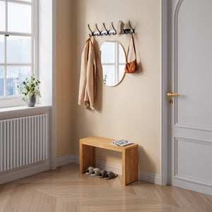 Panca da Scarpe Korjad Seduta in Bambù Naturale 90 x 33 x 43 cm [en.casa]