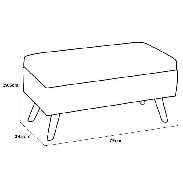 Cassapanca Salford 79x39,5x39,5 cm in vari colori [en.casa]