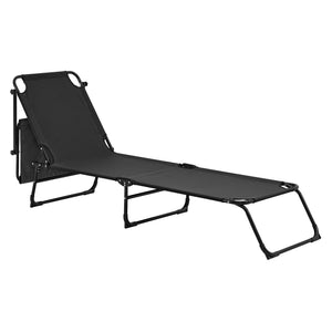 Set di 2 Lettini Prendisole Lomeda con Tettuccio Parasole e Schienale Reclinabile casa.pro
