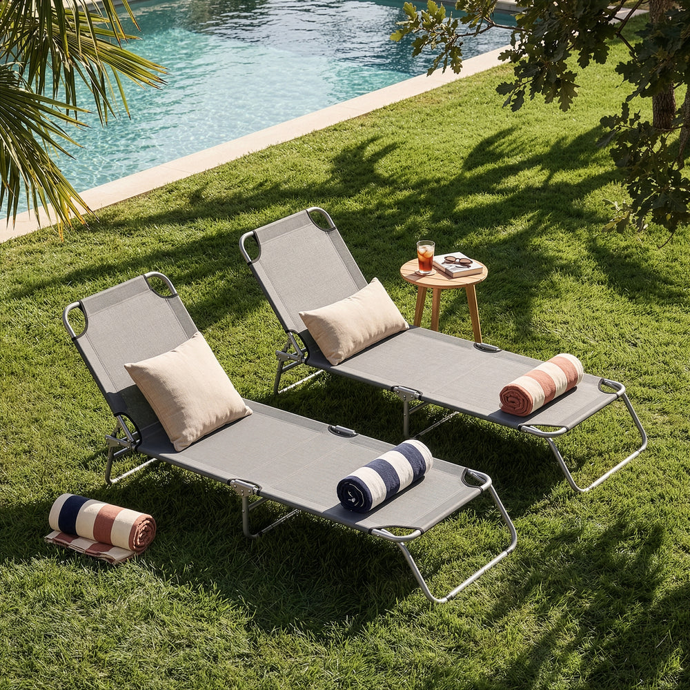 Lettino prendisole Carcao set da 2 [casa.pro] - premiumXL