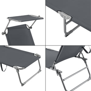 Lettino prendisole Getaria 189x57x28 cm [en.casa]