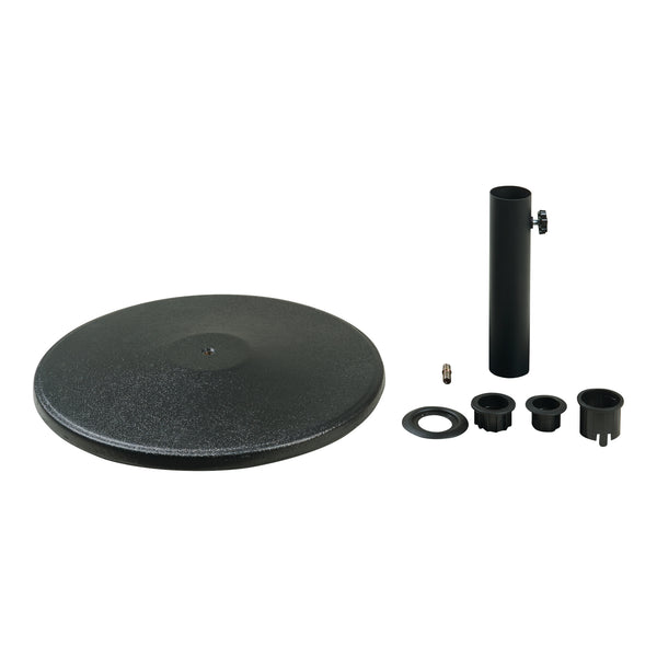 Base per ombrellone Bionaz cemento nero [casa.pro]
