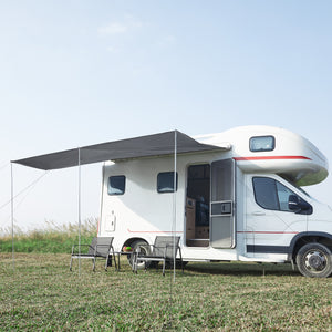 Tendalino per roulotte Beuningen 400x240x235 cm Grigio [pro.tec]