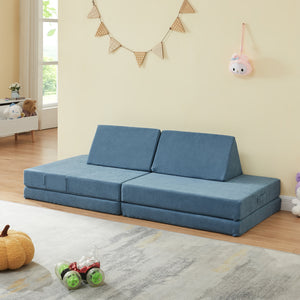 Divano Componibile per Bambini Norhulta Set Modulare Imbottito [en.casa] 