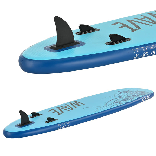Tavola Gonfiabile da Stand Up Paddle per Adulti Fino a 100 kg Tavola da SUP 305 x 71 x 10 cm con Pagaia Regolabile in Lunghezza e Pinna Rimovibile - Vari Colori