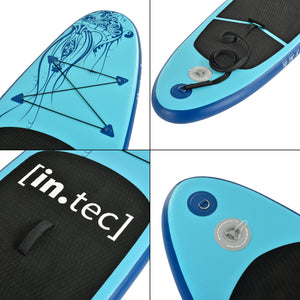 Tavola Gonfiabile da Stand Up Paddle per Adulti Fino a 100 kg Tavola da SUP 305 x 71 x 10 cm con Pagaia Regolabile in Lunghezza e Pinna Rimovibile - Vari Colori