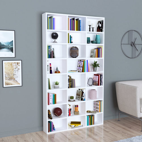 Libreria Askvoll 178x102x16cm Bianco [en.casa]