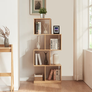 Libreria Gullspång bambù 130x55x30cm naturale [en.casa] - premiumXL