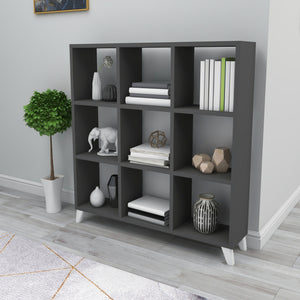 Libreria 'Svedala' Scaffale da Terra con 9 Scomparti Aperti a Forma di Cubo Mobile Espositore - Vari Colori [en.casa] 