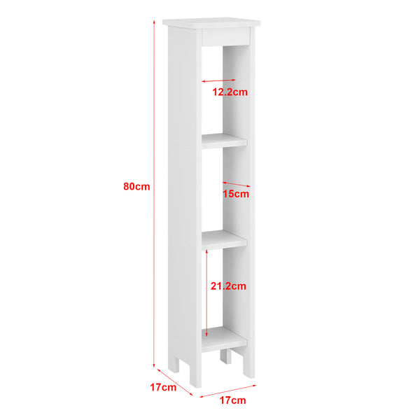 Libreria da terra Arvika con 3 ripiani 80x17x17cm in vari colori [en.casa]