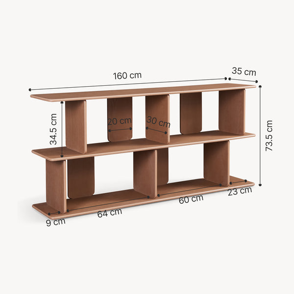 Scaffale da Terra Gäljami con Scomparti Aperti [en.casa]