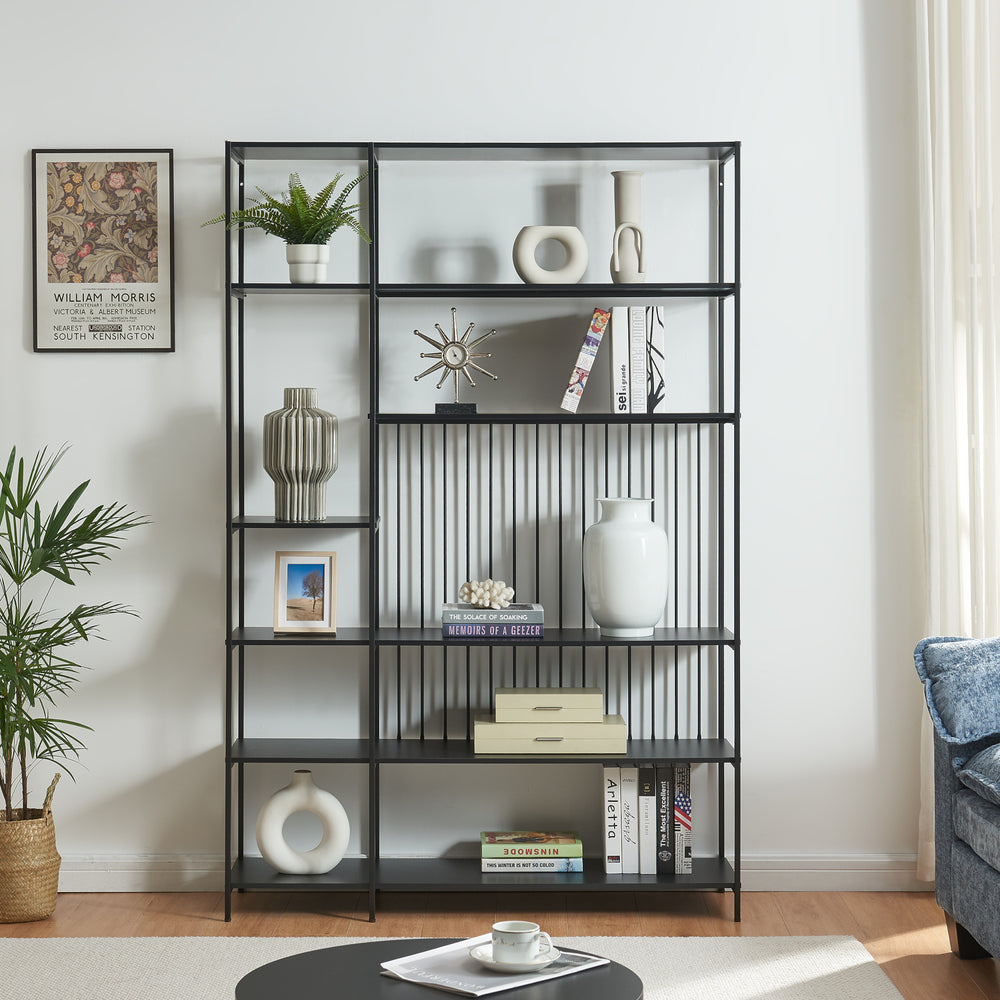 Scaffale da Terra Rælingen Libreria con Ripiani Aperti [en.casa] 