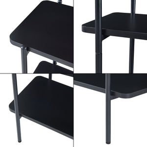 Scaffale a colonna Samnanger Nero [en.casa]