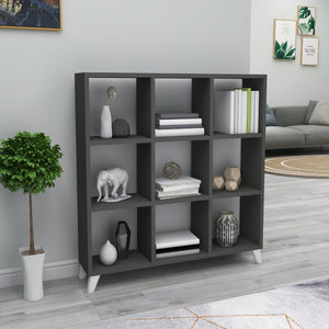 Libreria 'Svedala' Scaffale da Terra con 9 Scomparti Aperti a Forma di Cubo Mobile Espositore - Vari Colori [en.casa] 