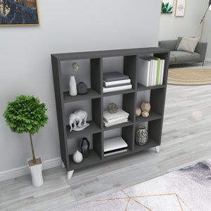 Libreria 'Svedala' Scaffale da Terra con 9 Scomparti Aperti a Forma di Cubo Mobile Espositore - Vari Colori [en.casa] 