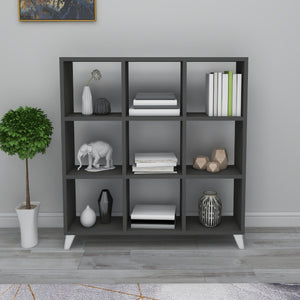 Libreria 'Svedala' Scaffale da Terra con 9 Scomparti Aperti a Forma di Cubo Mobile Espositore - Vari Colori [en.casa] 