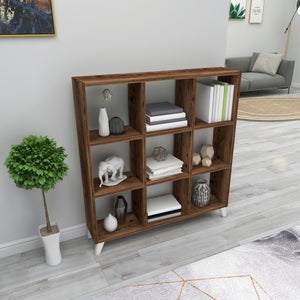 Libreria 'Svedala' Scaffale da Terra con 9 Scomparti Aperti a Forma di Cubo Mobile Espositore - Vari Colori [en.casa] 
