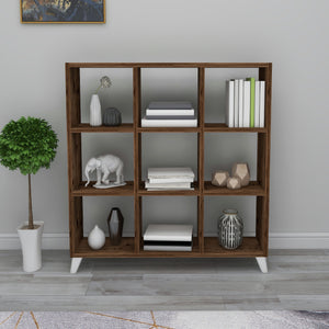 Libreria 'Svedala' Scaffale da Terra con 9 Scomparti Aperti a Forma di Cubo Mobile Espositore - Vari Colori [en.casa] 