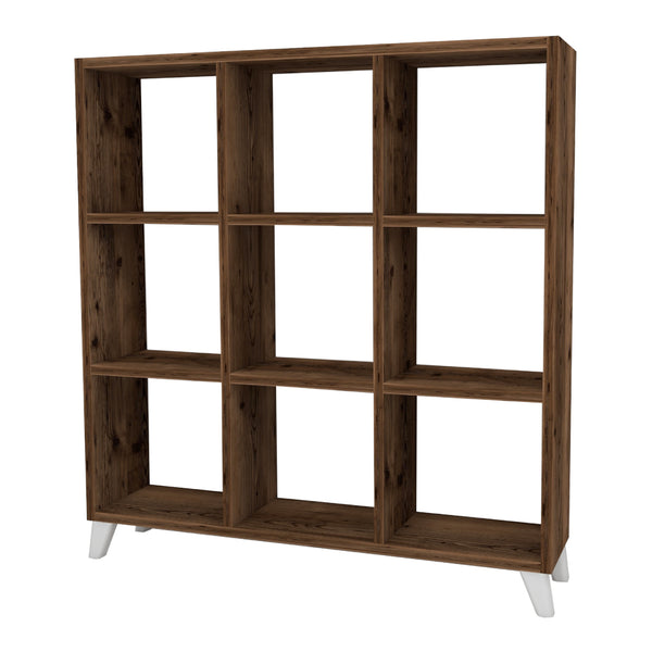 Libreria 'Svedala' Scaffale da Terra con 9 Scomparti Aperti a Forma di Cubo Mobile Espositore - Vari Colori [en.casa] 