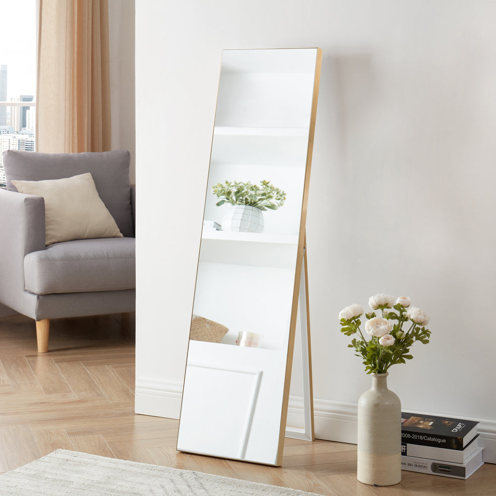 Specchio da terra Barletta 150x35 cm inclinabile in diversi colori [en.casa] - premiumXL
