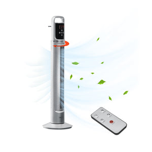 Ventilatore a Torre 78 cm con Telecomando e Timer Modalitá Oscillante Motore da 40W