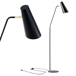 Lampada da Terra 'Norwich' Piantana in Metallo con Paralume a Cono Girevole - Vari Colori [lux.pro]