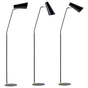 Lampada da Terra 'Norwich' Piantana in Metallo con Paralume a Cono Girevole - Vari Colori [lux.pro]