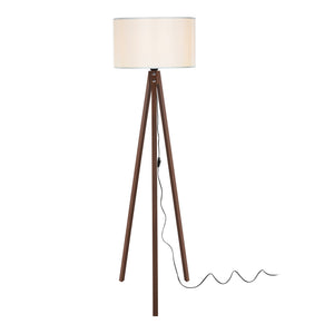 Lampada da Terra 'Rochester' a Treppiedi con Paralume in Tessuto/PVC - Vari colori [lux.pro]