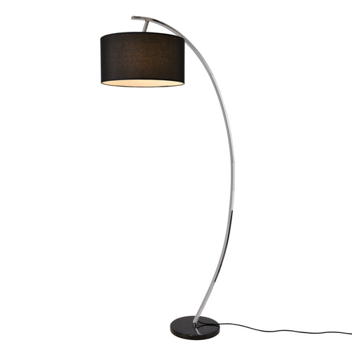Lampada da terra Steiermark 153 cm E27 60W Nero lux.pro