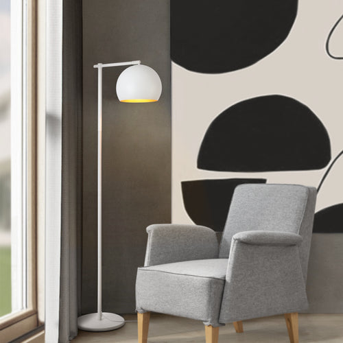 Lampada da Terra Skiptvet Paralume a Mezzo Globo - Vari Colori - lux.pro 