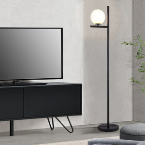 Lampada da terra Aberdaron Nero / Bianco [lux.pro] - premiumXL
