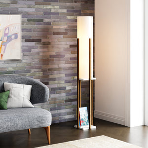 Lampada da terra Gisborne con ripiano [lux.pro] - premiumXL