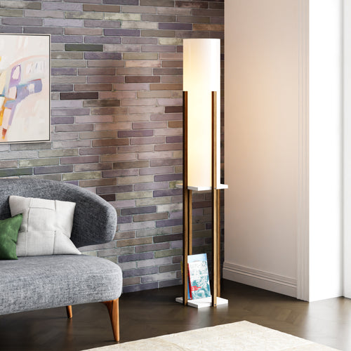 Lampada da terra Gisborne con ripiano [lux.pro] - premiumXL