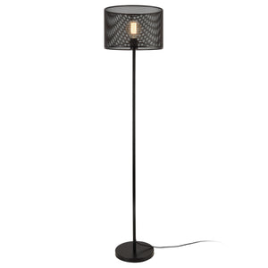 Lampada da terra Arensburg 153 cm metallo E27 60W nero lux.pro - premiumXL