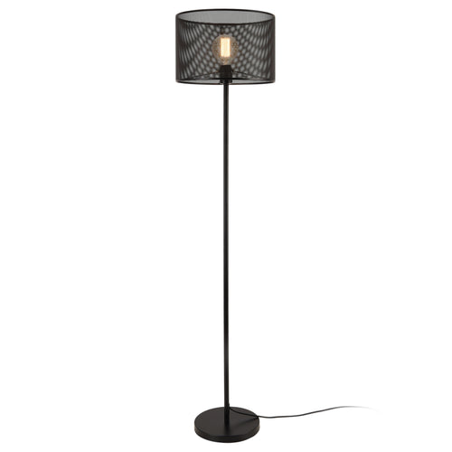 Lampada da terra Arensburg 153 cm metallo E27 60W nero lux.pro - premiumXL