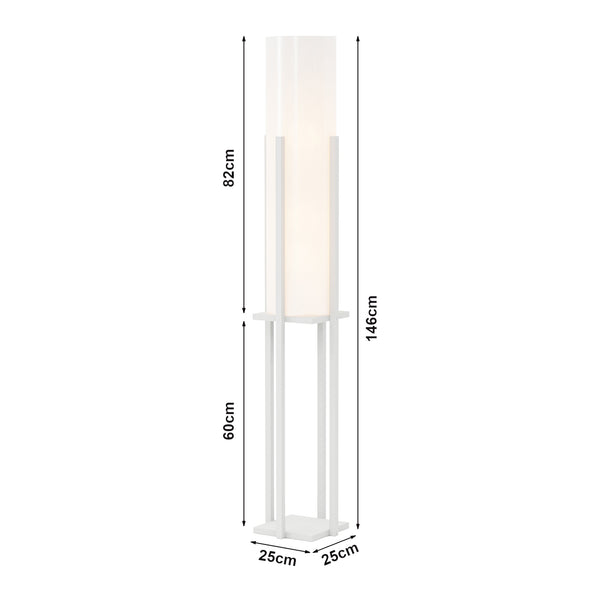 Lampada da Terra Gisborne Piantana a Scaffale - Vari Colori - lux.pro 