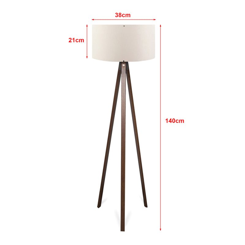 Schizzo in scala Lampada da Terra a Treppiede Newport Alta 140 cm Paralume Cilindrico - Vari Colori lux.pro 