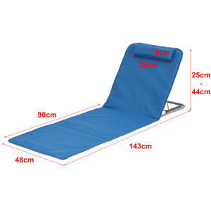 Set Donostia di 2 Materassini Prendisole da Spiaggia con Borsa di Trasporto [en.casa]