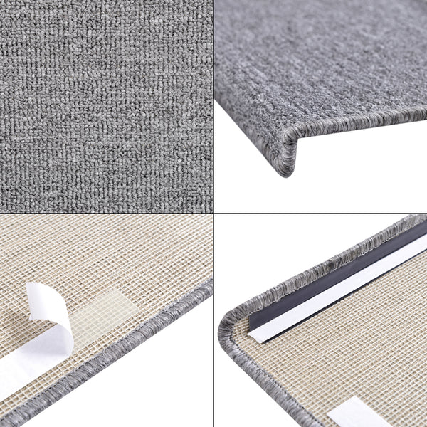 Set da 15 Tappeti Coprigradini per Scale Interne - Rettangolare [en.casa]