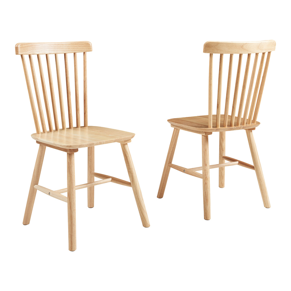 Sedia da pranzo Karmoy set da 2 in legno [en.casa]