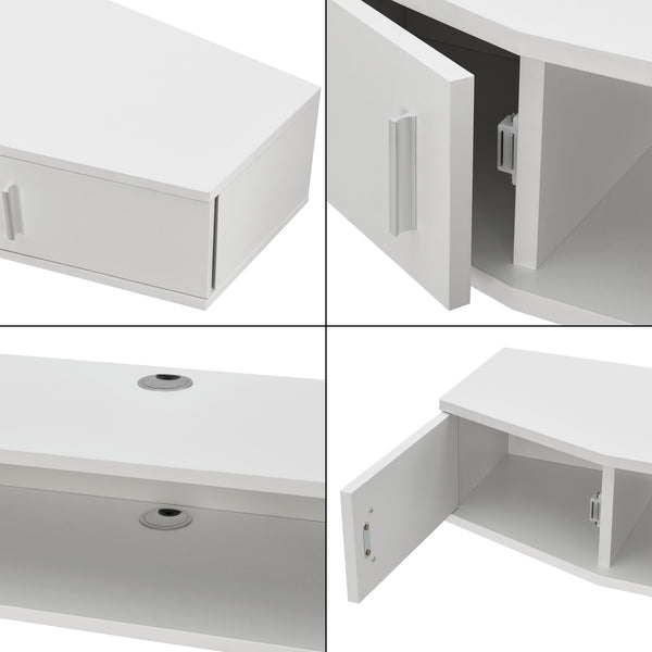 Mensola TV Tørring Sospesa a Muro 17,5 x 110 x 30 cm Vari Colori [en.casa] 