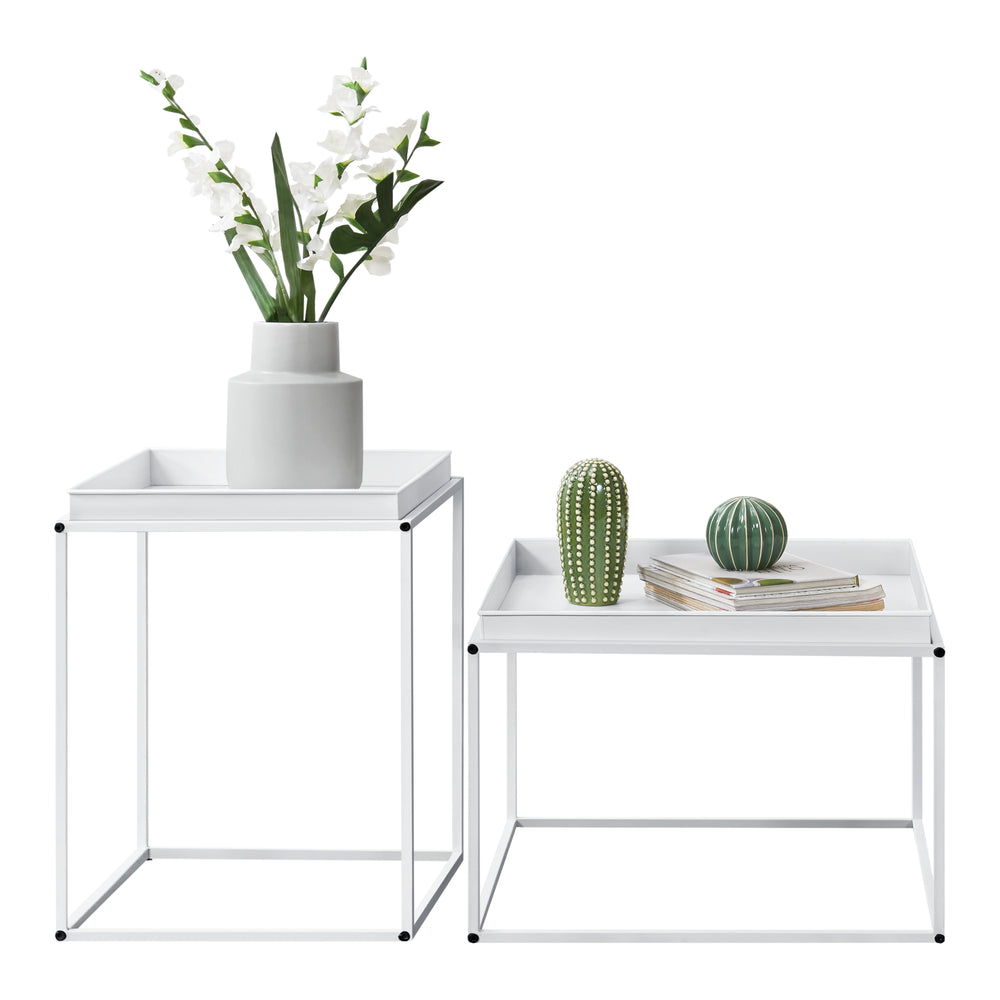 Set di 2 tavolini Helier in diverse misure e colori en.casa - premiumXL